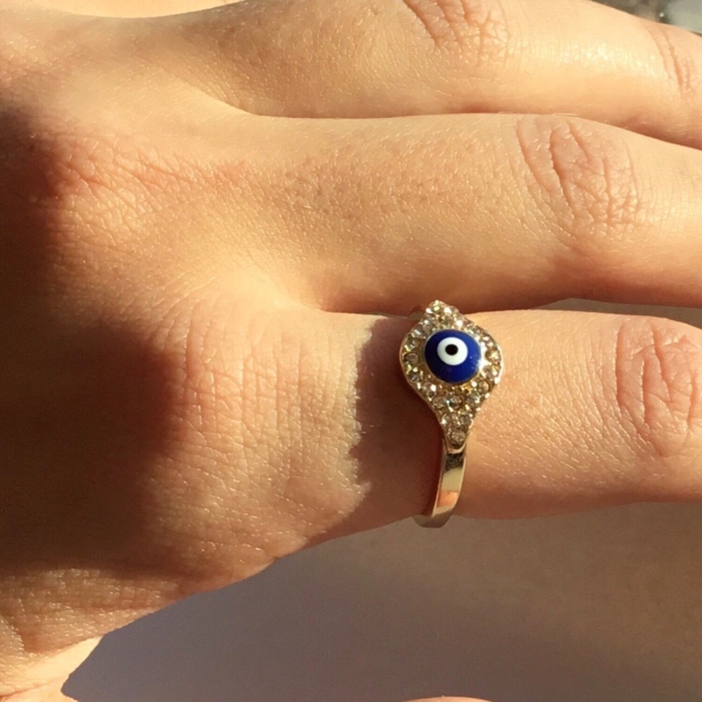 EVIL EYE RING- Really nice, Sizes 6-9
